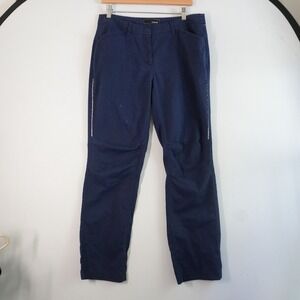 Oobe‎ Women's Navy Blue Pants with Silver Stripe Casual Utility Work US 8 CAN 8